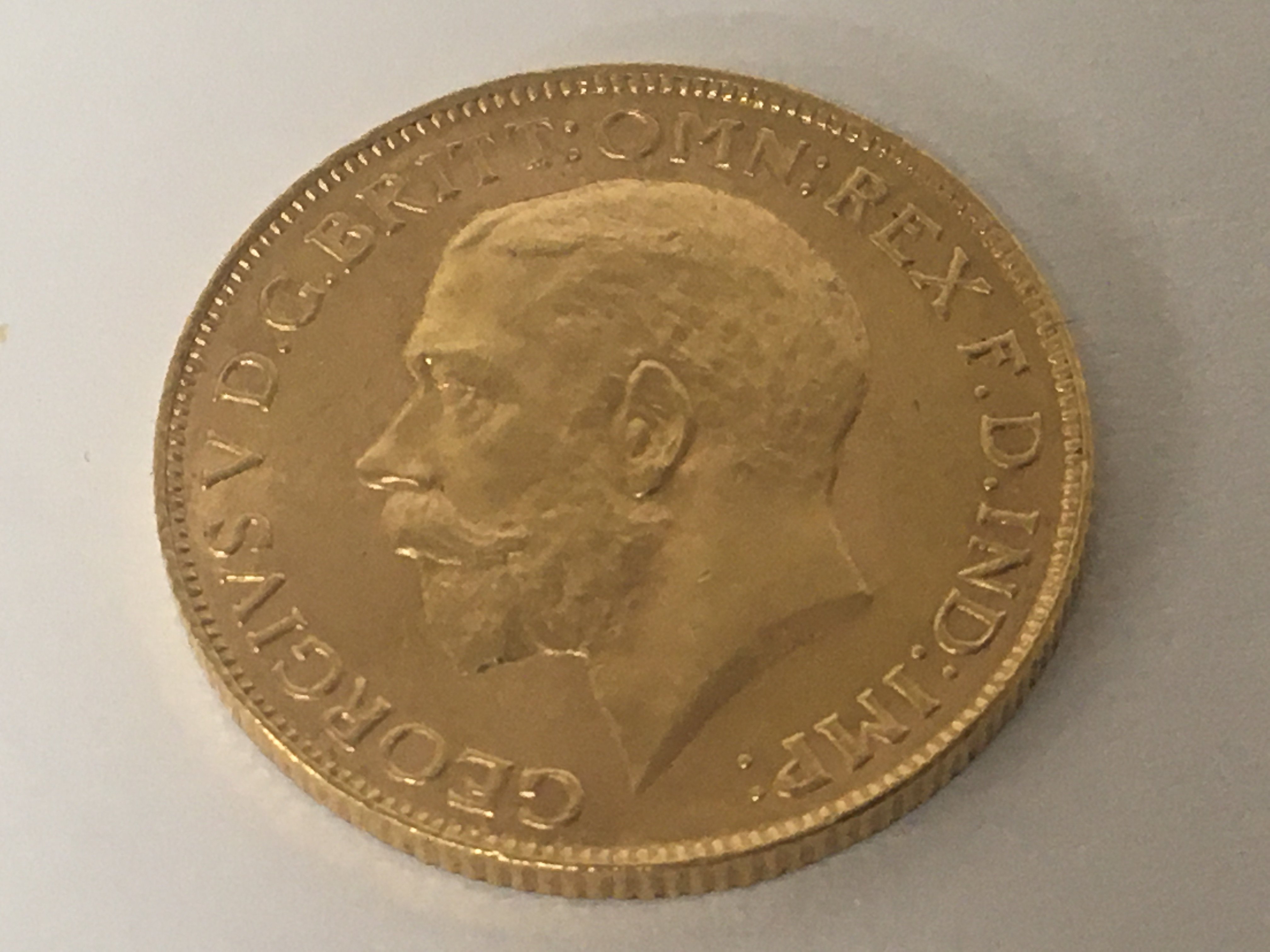 A 1927 George V gold sovereign. - Image 2 of 2