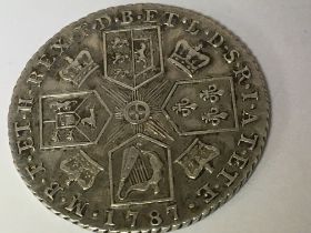 A George III silver shilling good definition and p