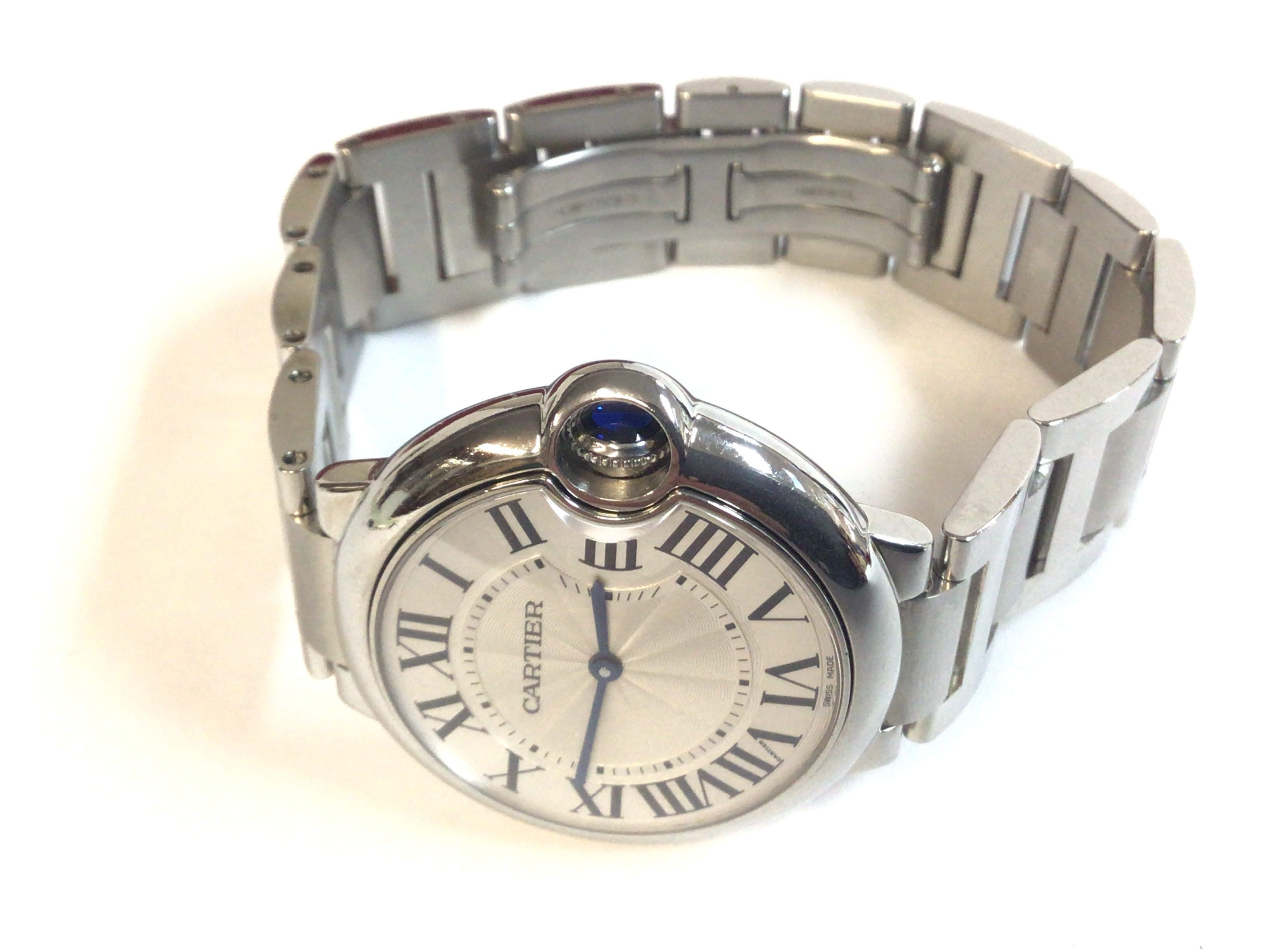 A Cartier balloon bleu 36mm silver dial 3005 wrist - Image 2 of 7