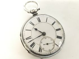 A hallmarked silver Chester pocket watch.