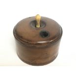 A novelty treen roulette wheel, 8cm tall postage c