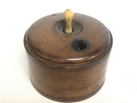 A novelty treen roulette wheel, 8cm tall postage c