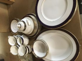 A Quality Royal Doulton Rochelle pattern dinner and tea service six place setting with graduating