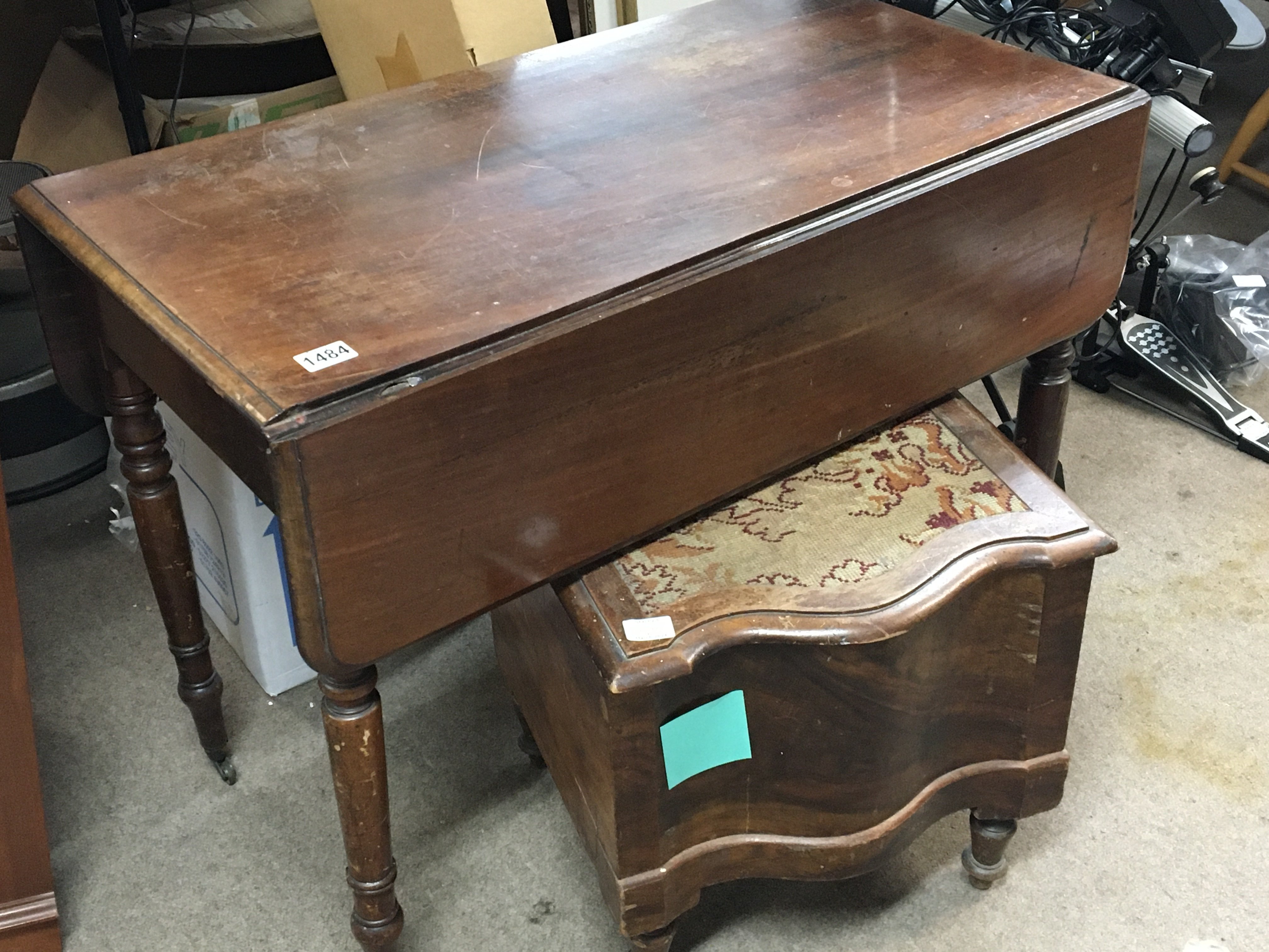 An Early Victorian Mahogany Pembroke table and a V