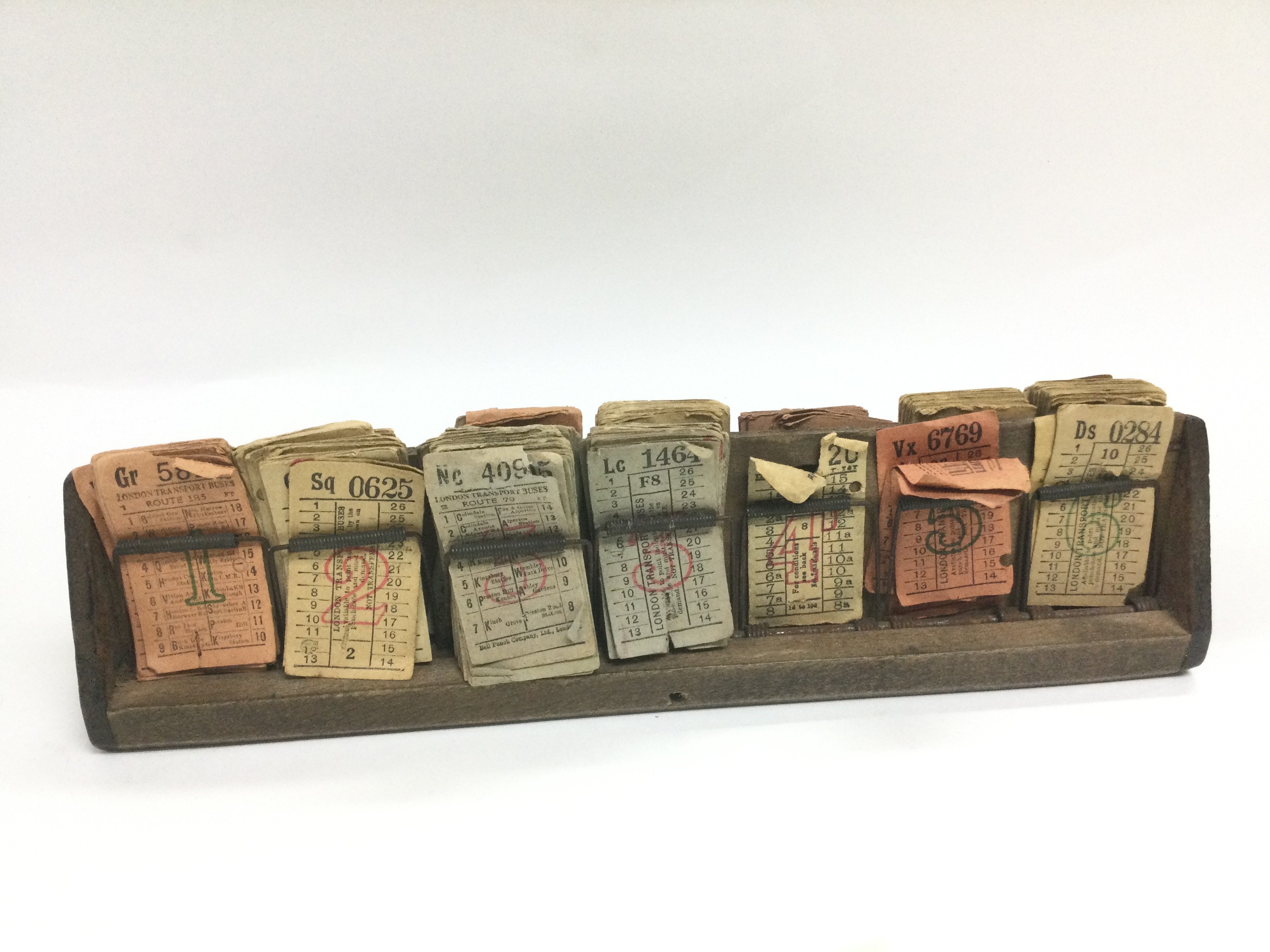 A collection of old bus tickets. - Image 2 of 2