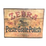 A wooden zebra grate Polish box with Zebra crate P