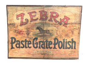 A wooden zebra grate Polish box with Zebra crate P
