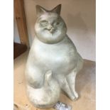 A large Italian pottery figure of a cat, approx he