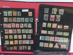Ten albums of world postage stamps including Austr