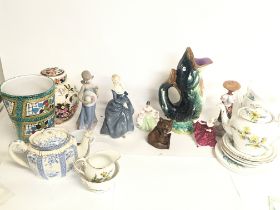 A collection of ceramics including Royal Doulton,