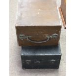 Two vintage Decca portable gramophones, this lot cannot be posted