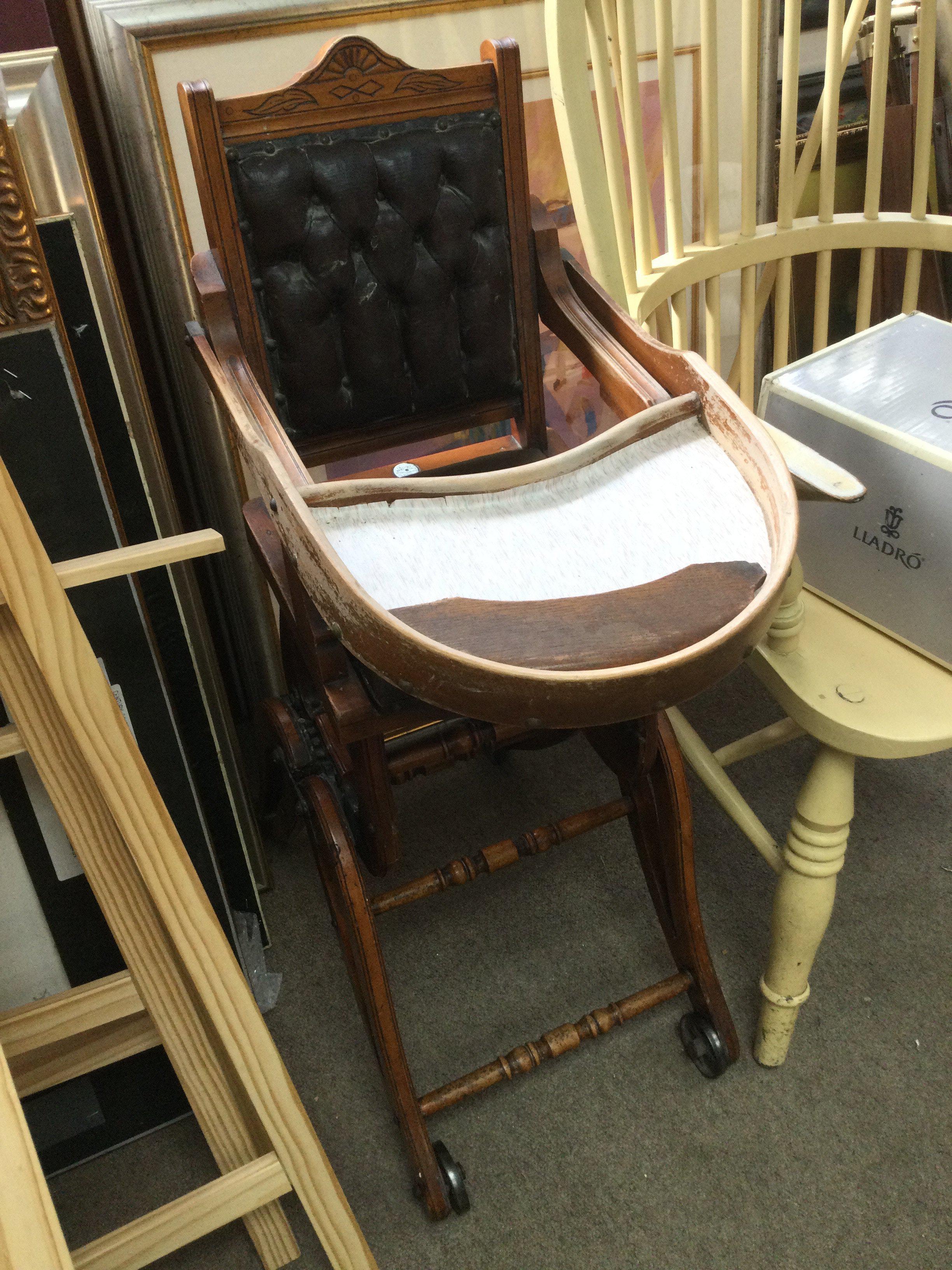 An Edwardian child's chair. NO RESERVE