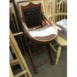 An Edwardian child's chair. NO RESERVE