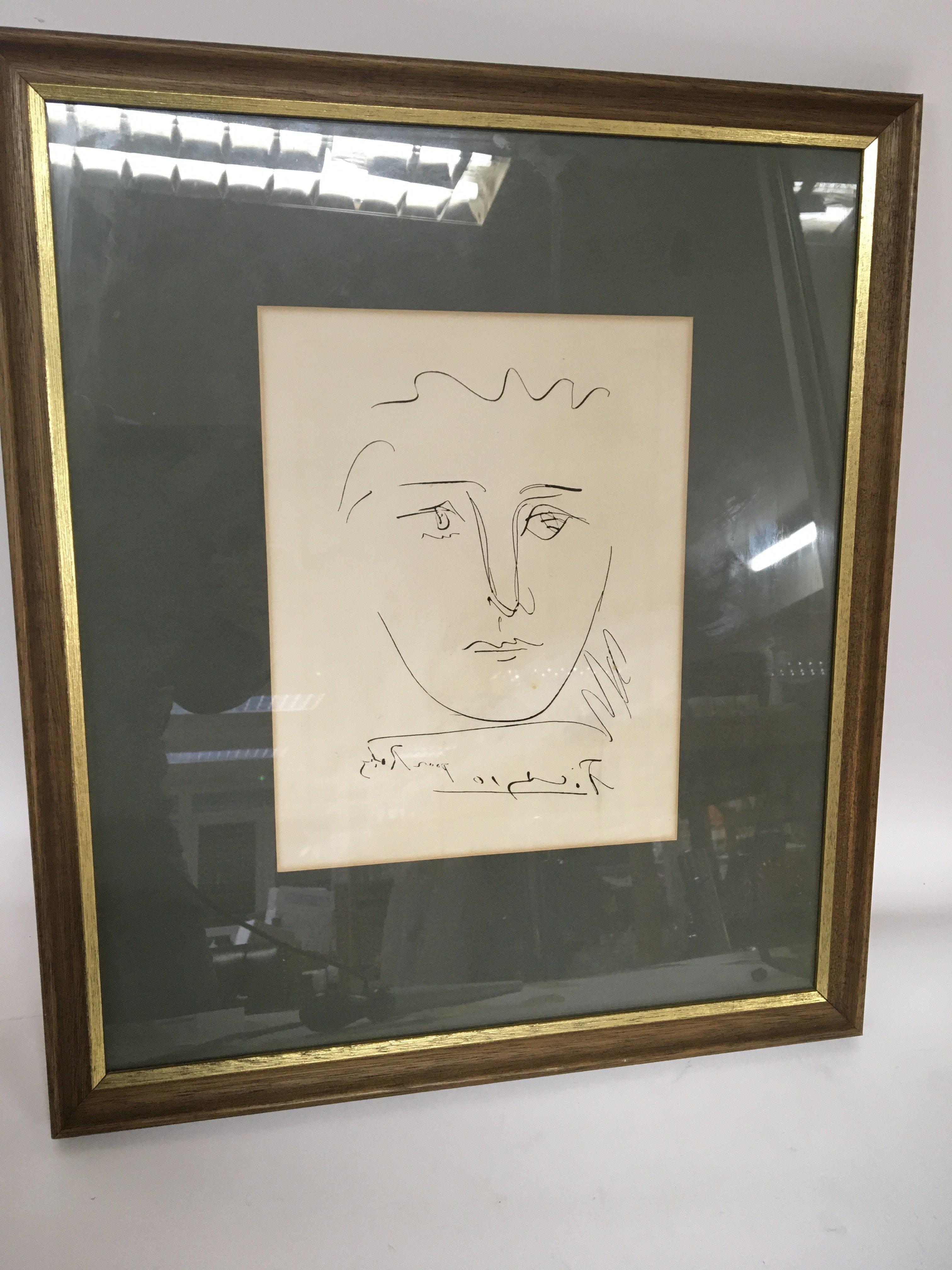 Pablo Picasso (1881-1973) A framed etching circa 1 - Image 2 of 3