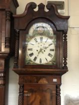 A 19th century mahogany long cased clock. Approxim