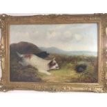 George Armfield 1808-1893. A gilt framed oil on ca