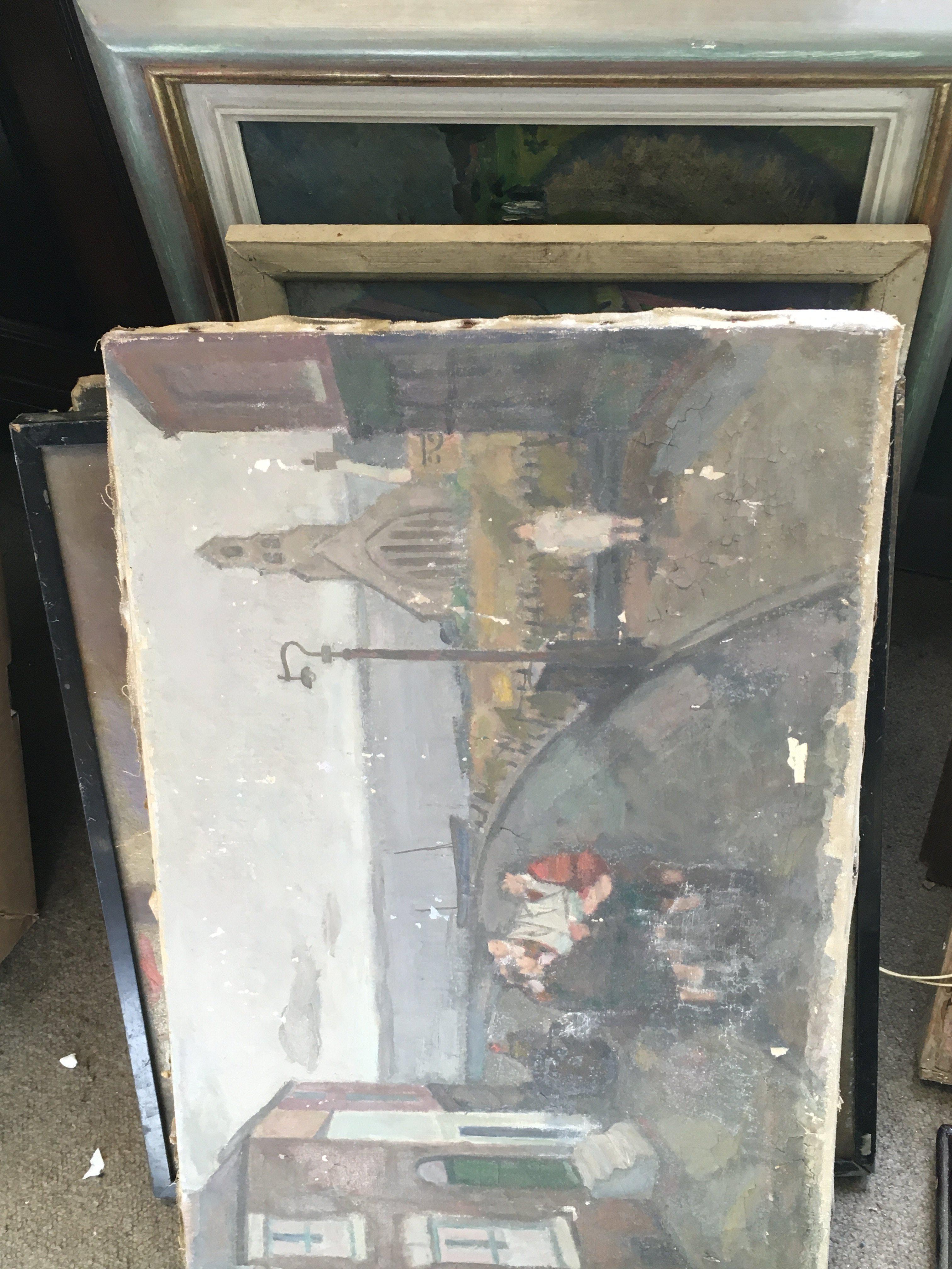 A collection of framed and unframed oil on canvas paintings by A.H Palmer including still life,