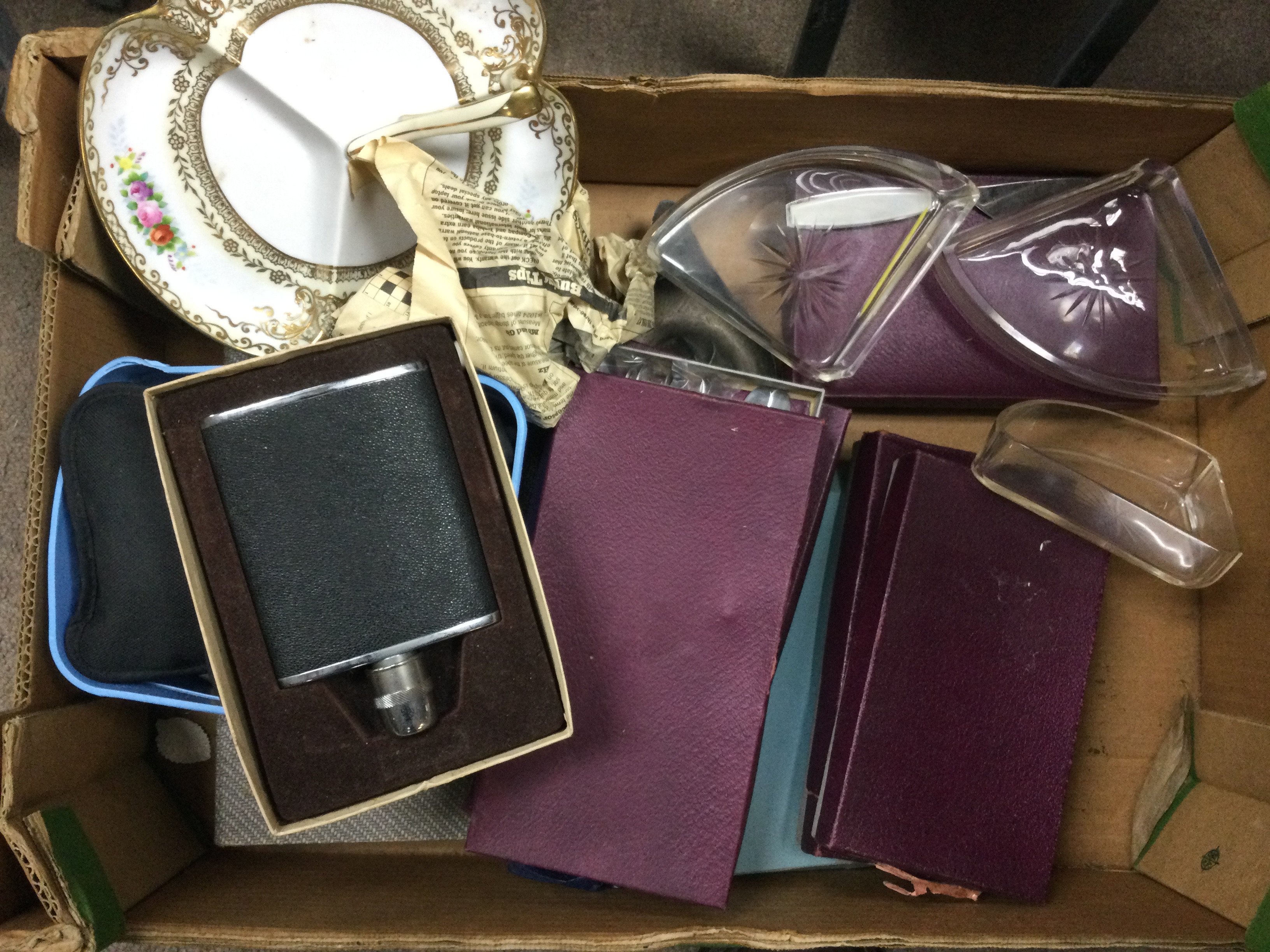 A box of silver plated cutlery and other oddments. - Image 2 of 2