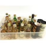 A collection of Whisky miniatures including Pigs Nose, Classon Der Gute, Bunnahabhain, Old