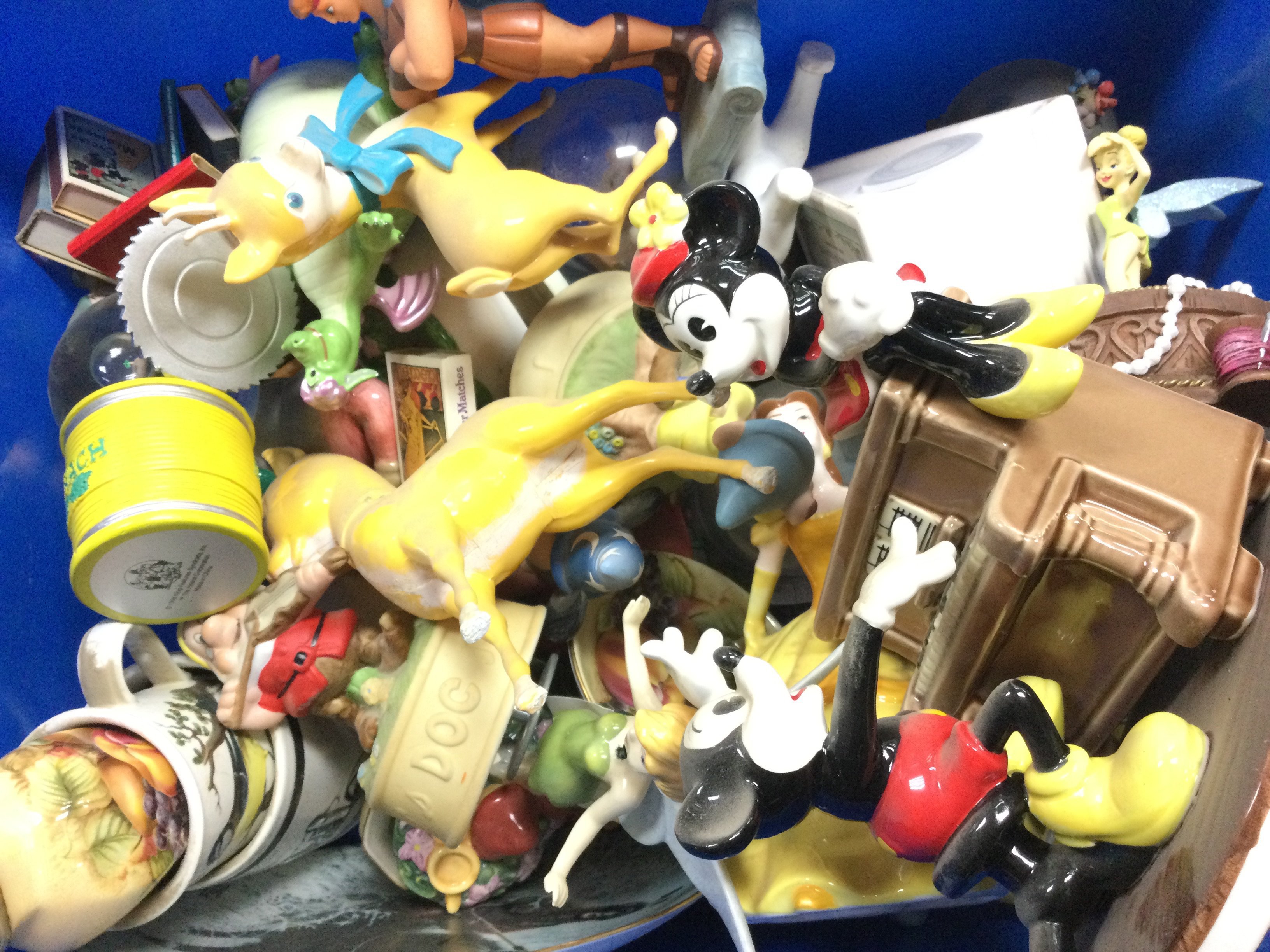 A Collection of Disney and Other Ceramics.