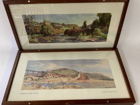 4 Framed Railway Carriage prints each with a C.O.A