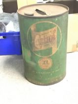 A vintage Castrol XL 5 gallon oil drum. This lot c