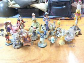 A Collection of Disney/ Warner Brothers Ceramics a