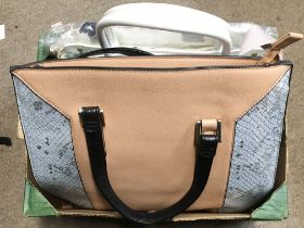 A collection of designer hand bags including Radle