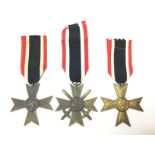 WW2 Third Reich second class War merit crosses inc