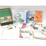 A collection of stamp related items including Stan