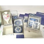 A collection of boxed Wedgwood Jasperware ceramics