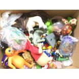 A Box Containing a Large Collection of Plastic Fig