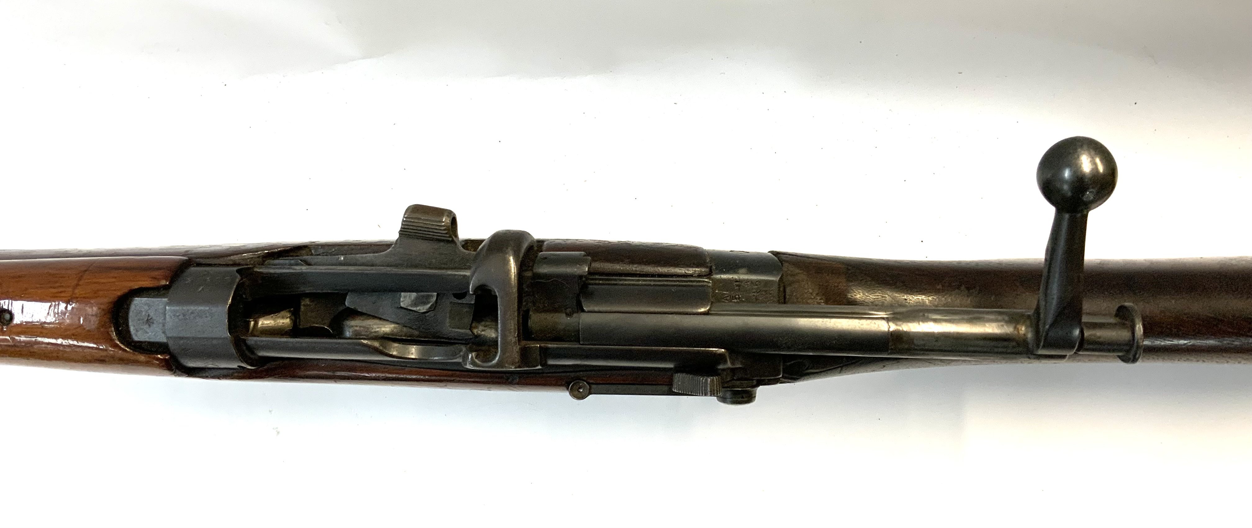 Deactivated WW1 SMLE MKIII Rifle.303, 25 inch barrel. Top mounted leaf sight. Body with maker " - Image 8 of 10