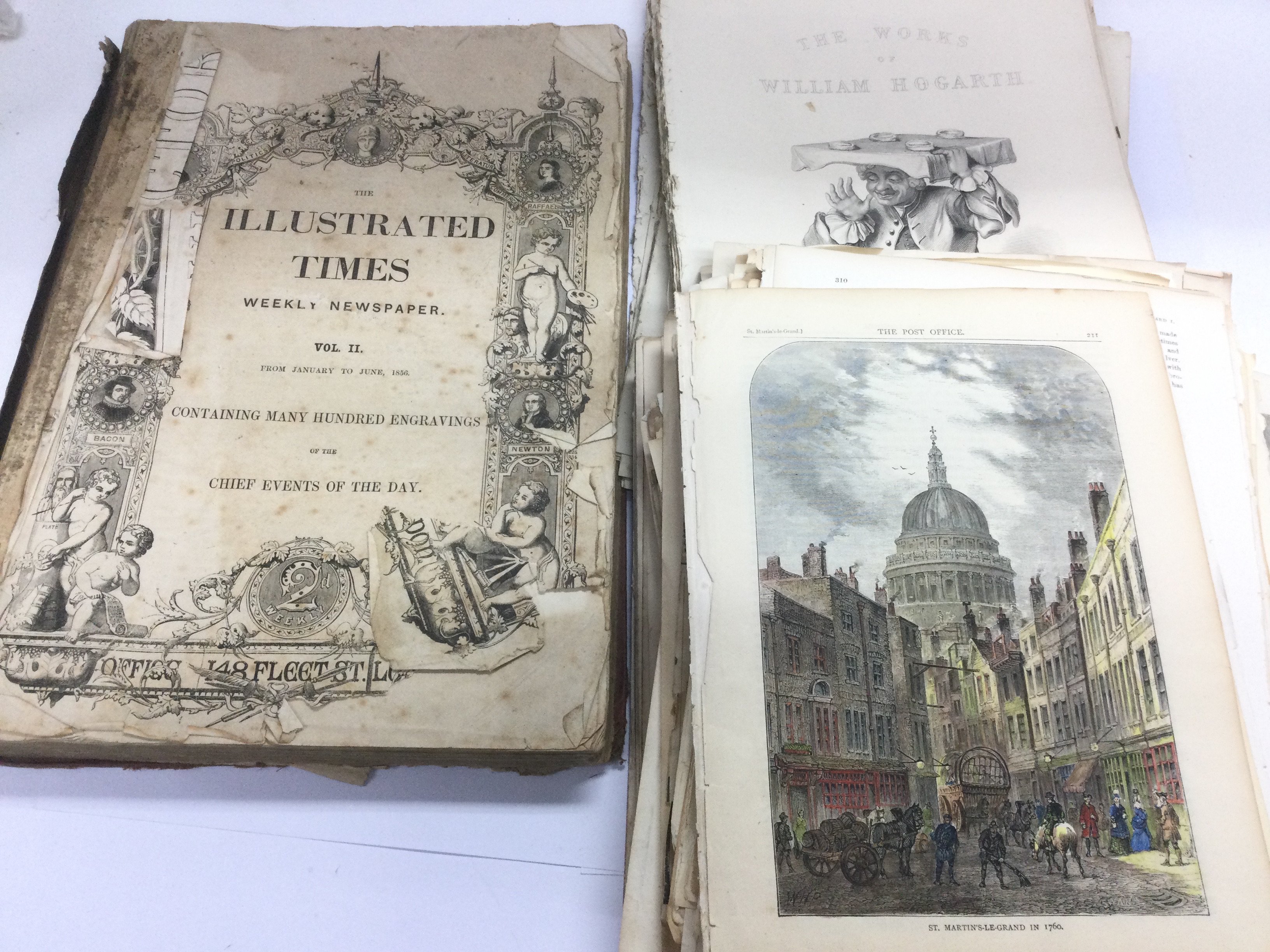 A collection of book illustrations including interesting 18th and 19th Century London street scenes, - Image 2 of 2