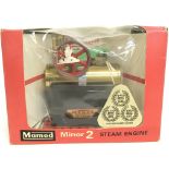 A Boxed Mamod Minor 2 Steam Engine, postage catego