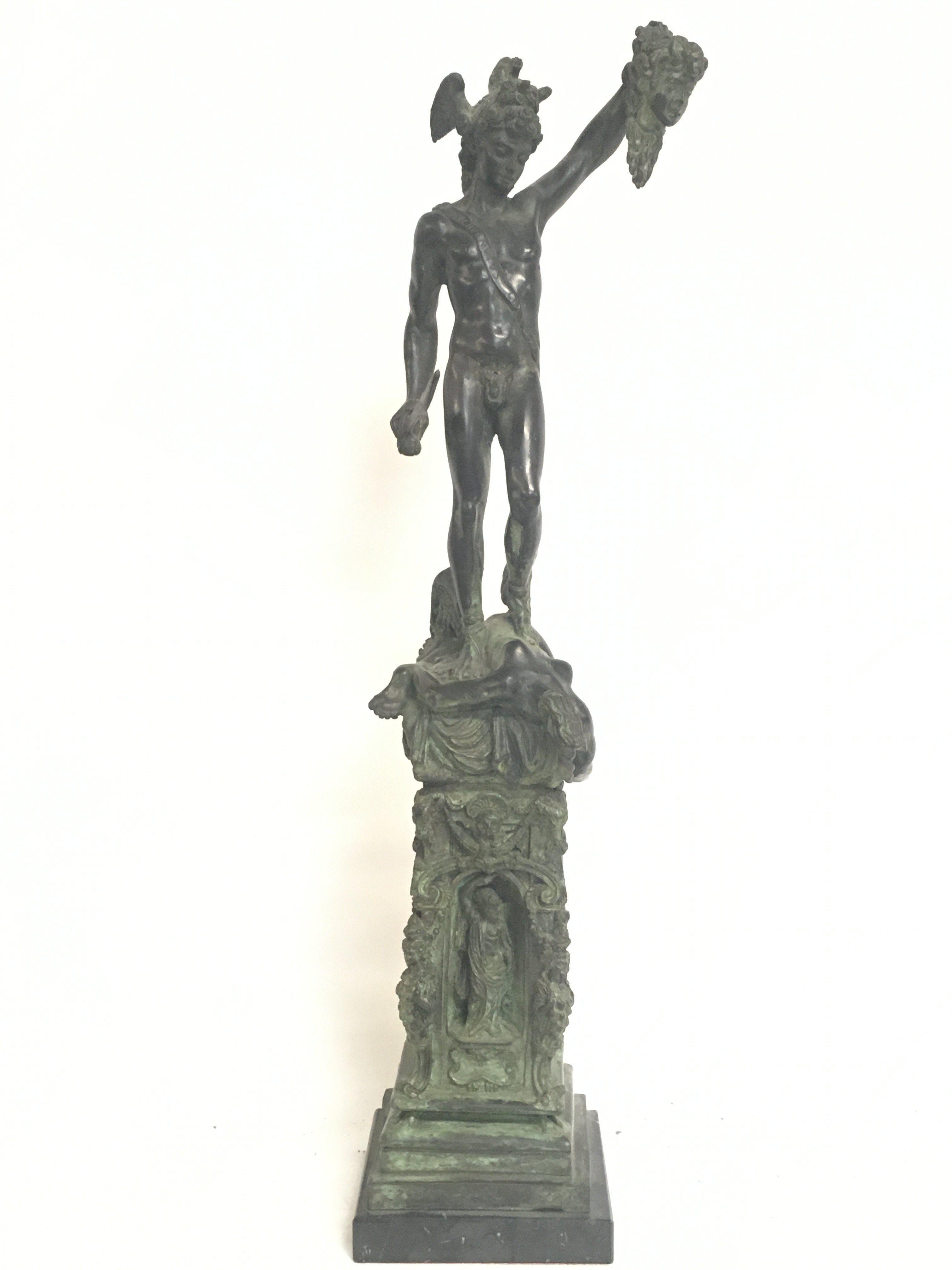 Bronze Perseus with the head of Medusa bronze figu