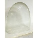 A glass dome. 40cm tall. This lot cannot be posted