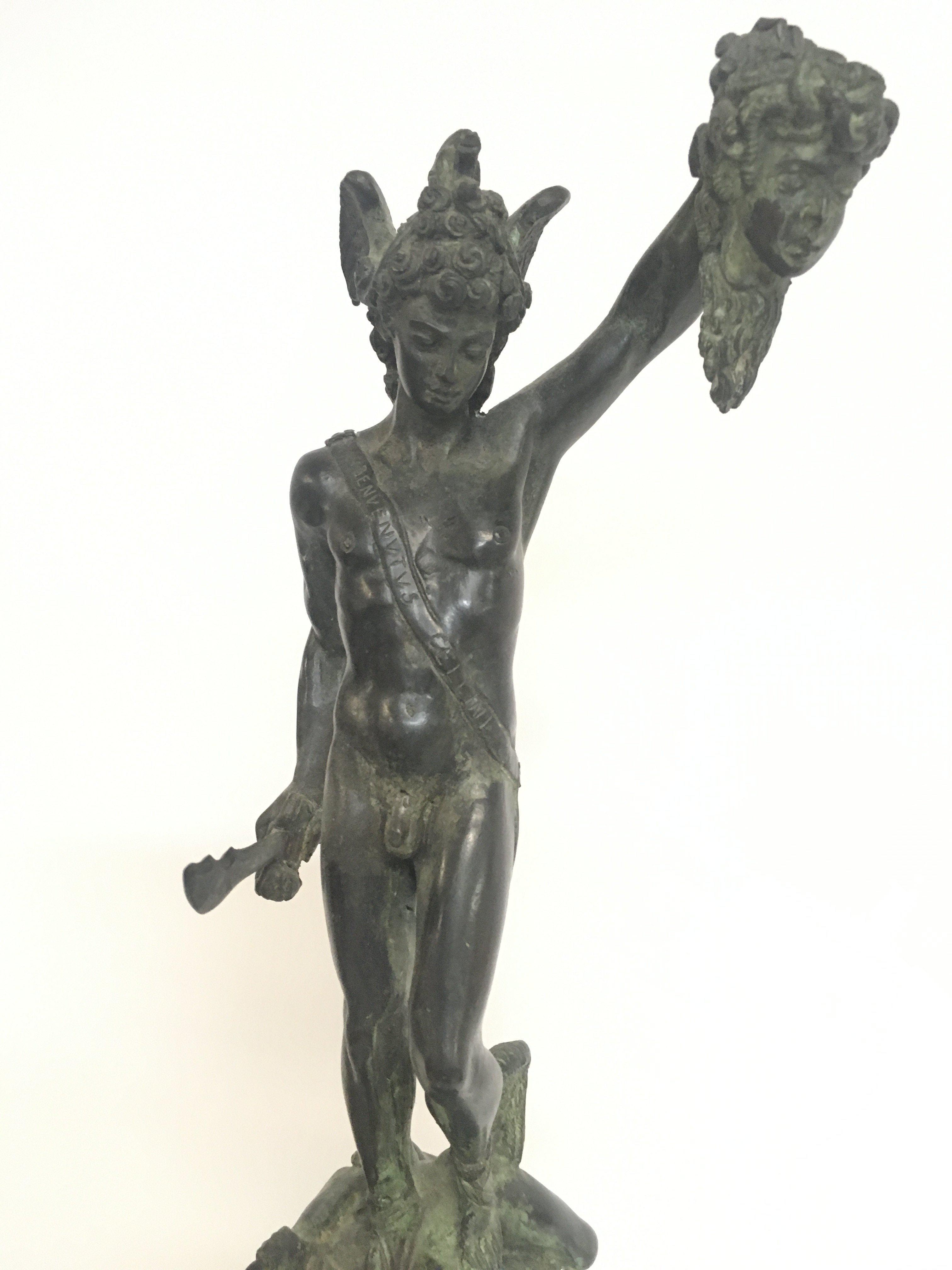 Bronze Perseus with the head of Medusa bronze figu - Image 2 of 7