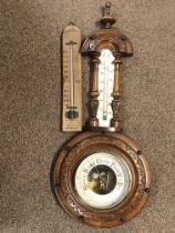 A small Victorian barometer and 1937 factory act b