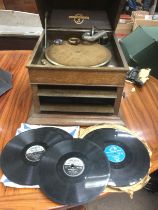 A Columbia Grafonola gramophone and some rock n ro