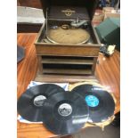 A Columbia Grafonola gramophone and some rock n ro