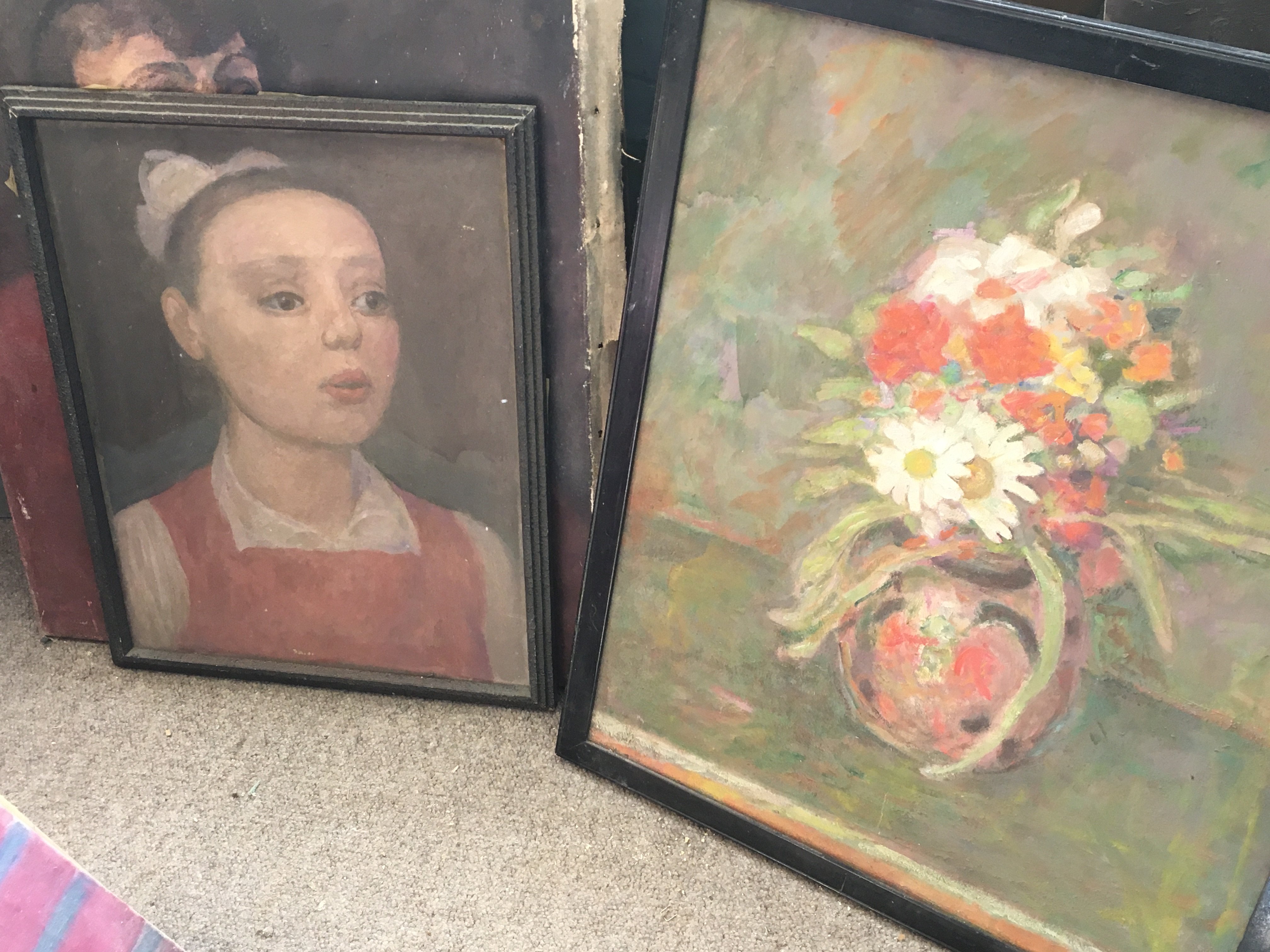 A collection of Oil on canvas paintings by A.H Palmer including abstract, portraits, still life etc. - Image 7 of 11