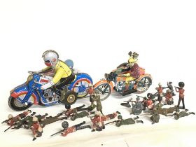 A collection of vintage and reproduction Toys incl