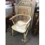 A painted Windsor chair. Shipping category D. NO R