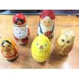 5 X Russian Dolls. (5).