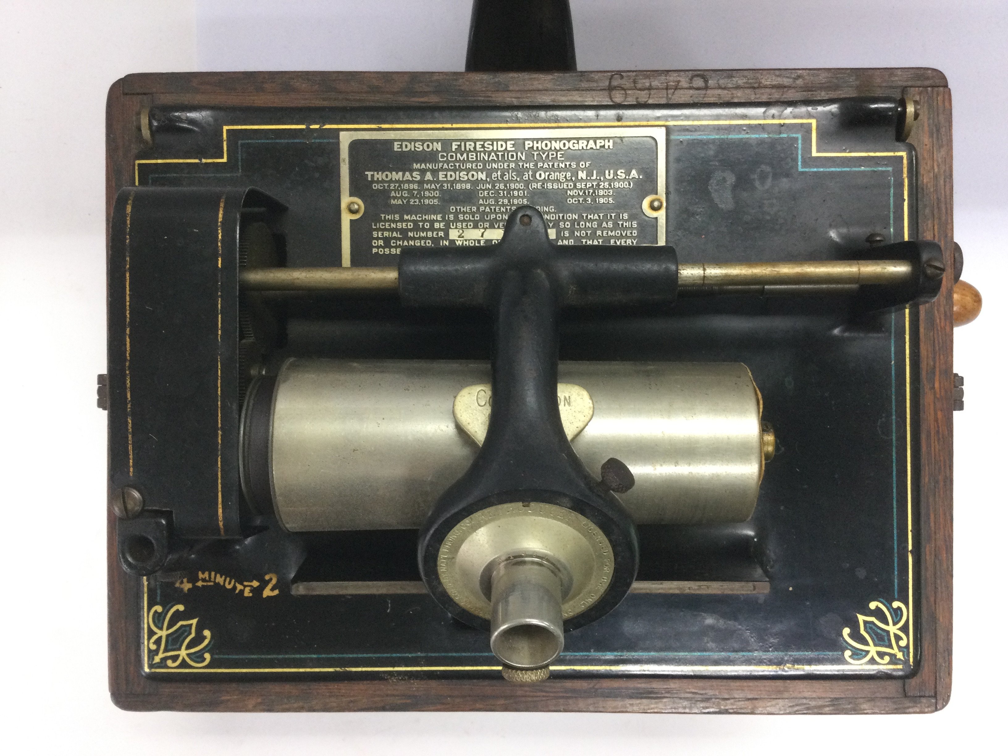 A Thomas Edison model A phonograph. Shipping categ