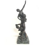Rape of the Sabine woman Classic nude bronze figur