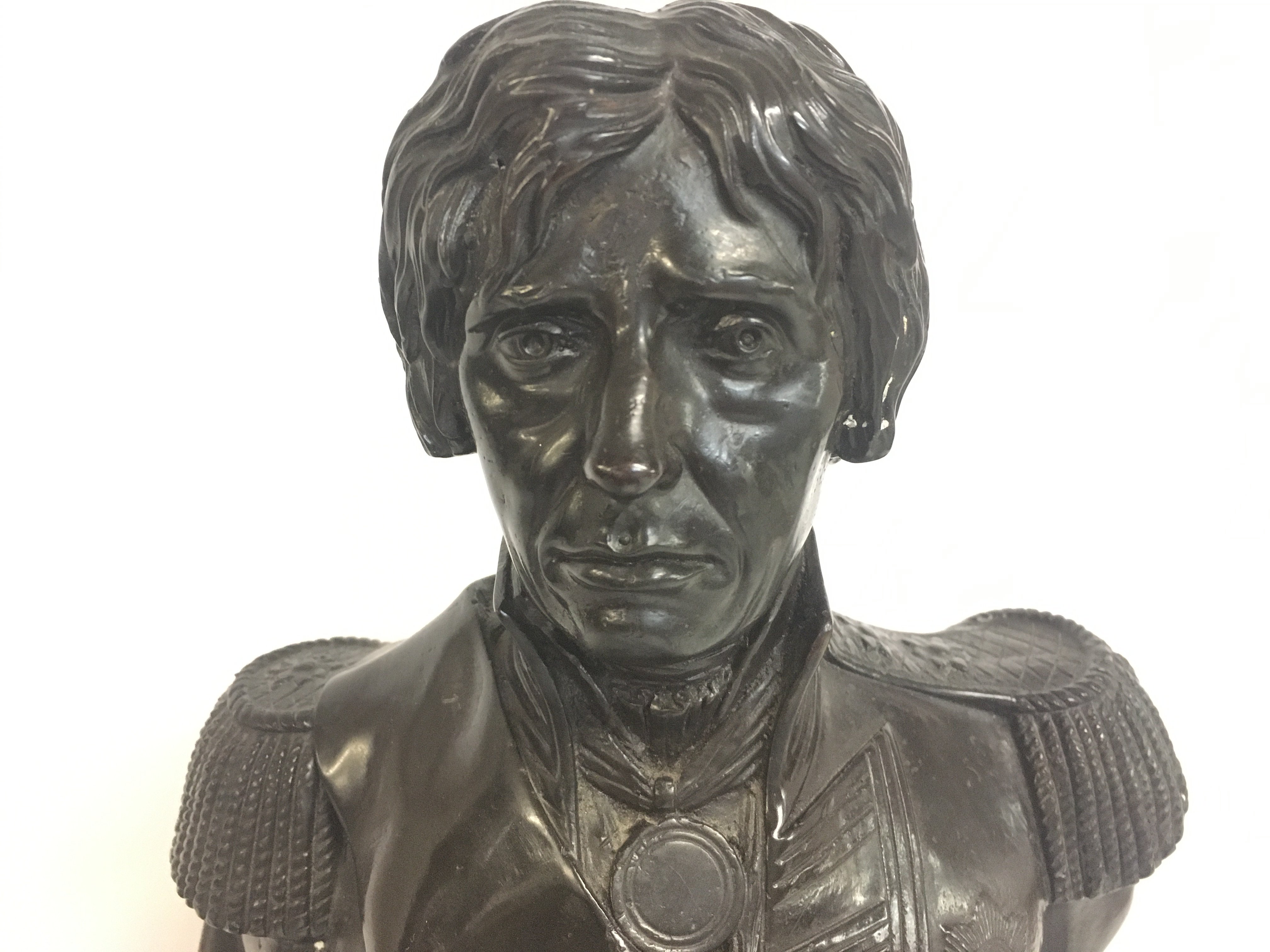 A Fredericks Bronze Admiral Lord Nelson bust. 32cm - Image 2 of 3