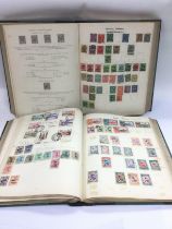 Three albums of Commonwealth and world stamps. Shipping category D.