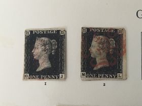 An Album of Stamps including two Victorian Penny b